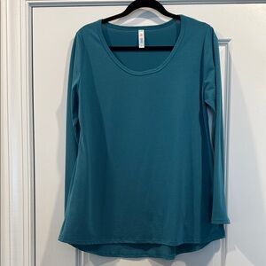LuLaRoe Teal Long Sleeve T-Shirt